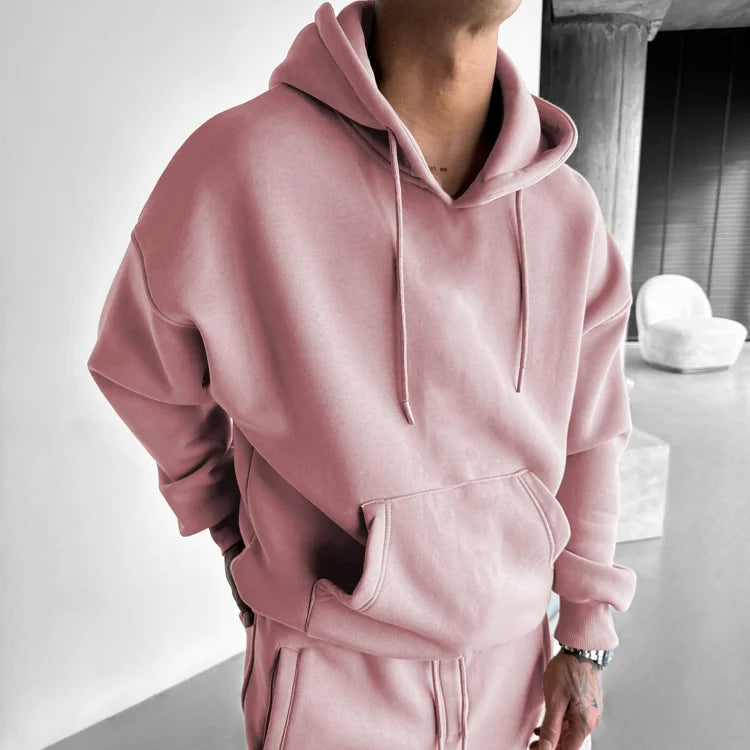 Blohsino.com Casual Retro Lettering Floral Design Oversized Hoodie