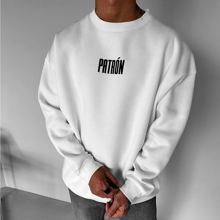 Unisex Lettering Print Sweatshirt by blohsino.com